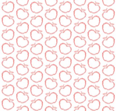 beyaz yazdırma desenine sorunsuz Kırmızı elma