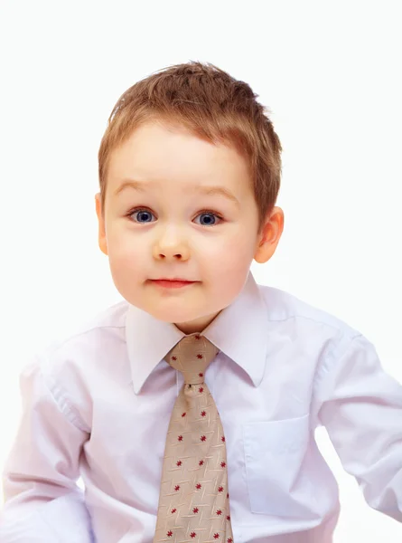 Portret van schattige business kind. drie jaar oude jongen — Stockfoto