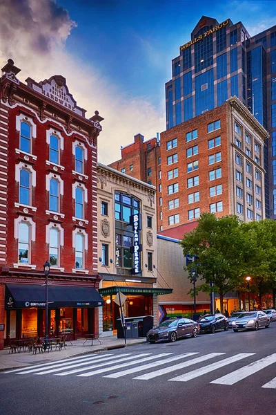 Raleigh Usa 2022 Briggs Hardware Historic Building Fayetteville Street Downtown Stock Image