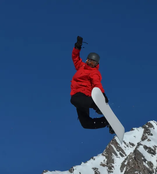 Snowboard ugrás — Stock Fotó