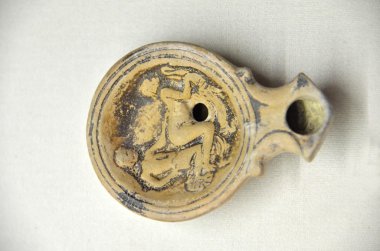 Ancient Erotic lamp clipart