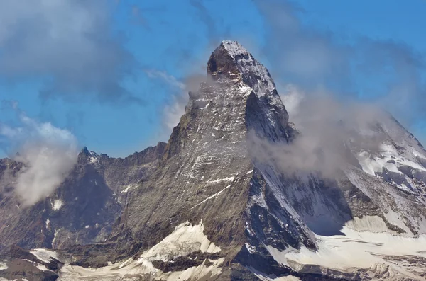 Matterhorn w chmurach — Zdjęcie stockowe
