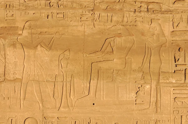 Ramses II e Khnum — Foto Stock