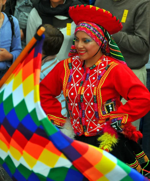 Perui tánccsoport — Stock Fotó