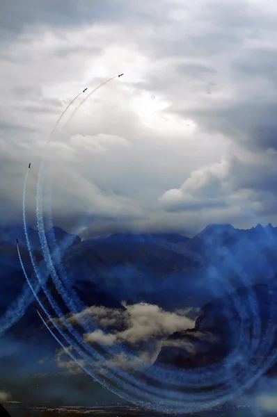 Breitling αεροπορική επίδειξη sion — Φωτογραφία Αρχείου