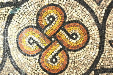 Ancient roman mosaic pattern clipart