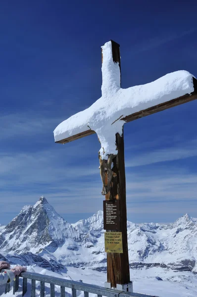 Jezus en matterhorn — Stockfoto