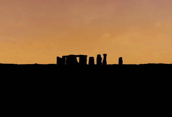 Silhouette Stonehenge — Stock Fotó