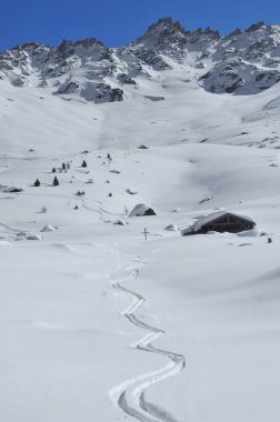 kabin, çapraz ve kayak pistlerine