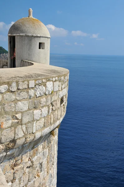 Befestede murer Dubrovnik – stockfoto