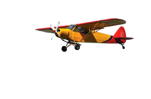 Легкие самолеты в красном и оранжевом — стоковое фото
