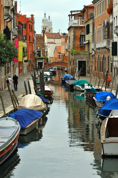 Venice Canal and street — Stock Photo, Image