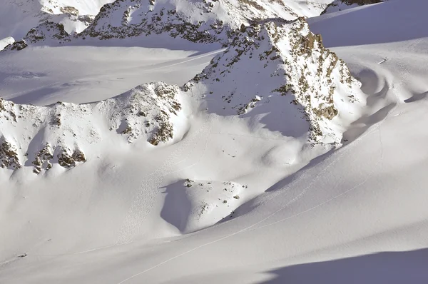 Off trail skiën — Stockfoto