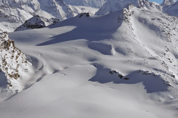 Glacier skiing — Stock Photo, Image