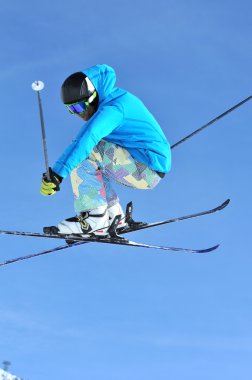 Freestyle ski jump clipart