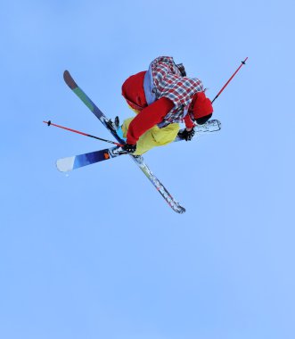 kayakçı mavi gökyüzü atlar