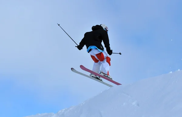 Vrije stijl skischans — Stockfoto