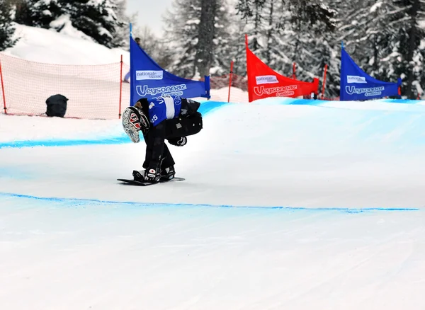 Snowboard krzyż MŚ 2010 — Zdjęcie stockowe