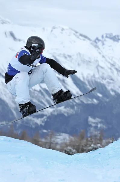 Snowboard cross world championships — Stock Photo, Image