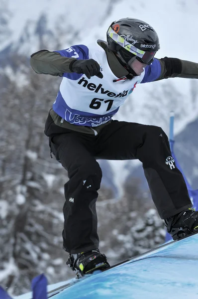 Snowboard cross world championships — Stock Photo, Image