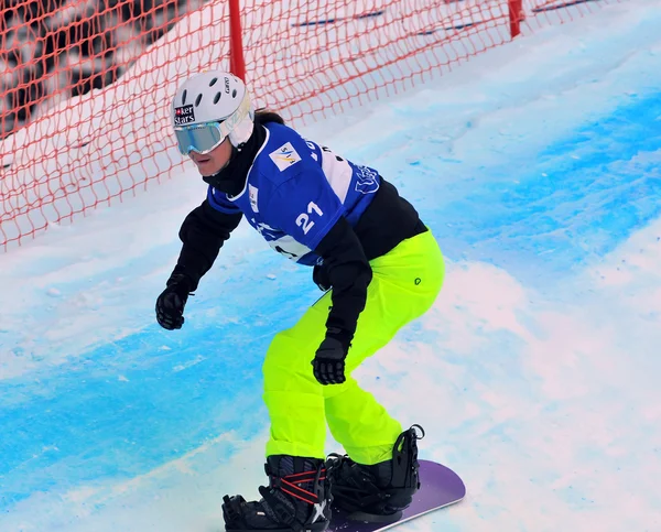 Snowboard cross VM 2010 — Stockfoto