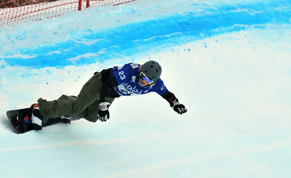 Snowboard cross world cup 2010 — Stock Photo, Image