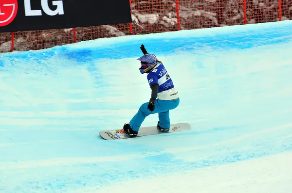 Snowboard cross VM 2010 — Stockfoto