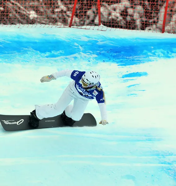 Snowboard cross world cup 2010 — Stock Photo, Image