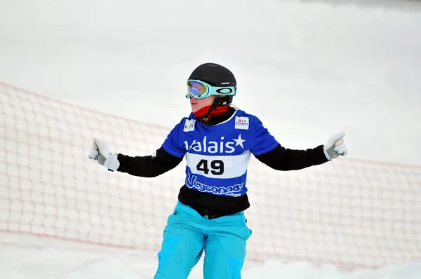 Snowboard krzyż Pucharu Świata — Zdjęcie stockowe