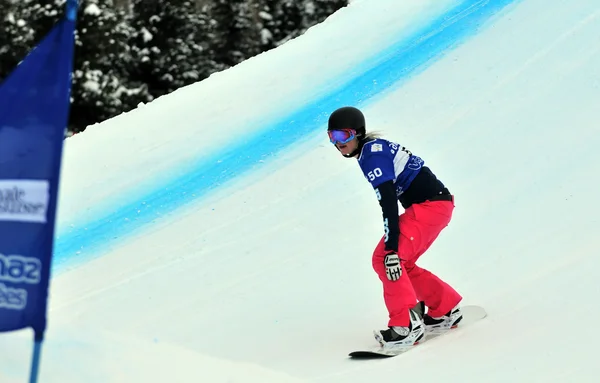 Snowboard krzyż Pucharu Świata — Zdjęcie stockowe