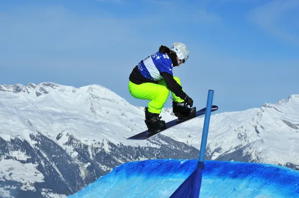 Dünya Şampiyonası snowboard çapraz Finalleri 2010 — Stok fotoğraf