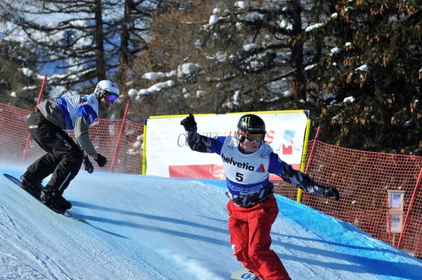 Copa del mundo de snowboard cross 2010: Nate Holland — Foto de Stock