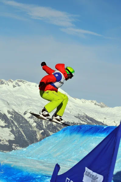 Snowboard kros Dünya Kupası 2010: markus schairer — Stok fotoğraf