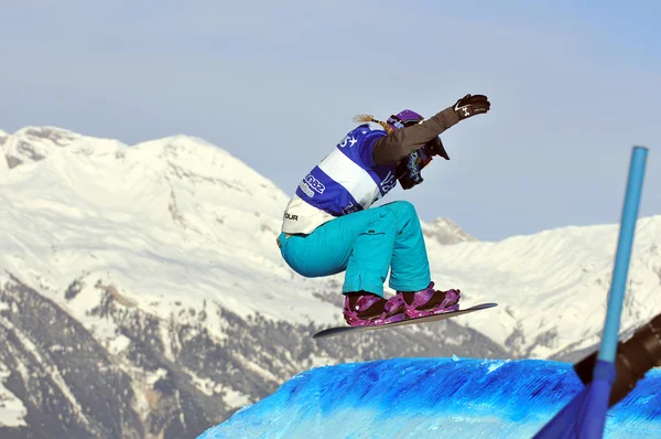 Snowboard krzyż MŚ 2010 — Zdjęcie stockowe