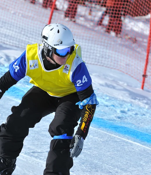 Snowboard Coppa del mondo 2010: loccoz moenne — Foto Stock