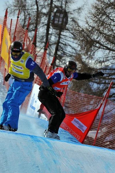 Snowboard cross VM 2010 — Stockfoto