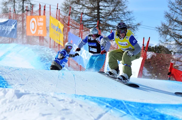 Snowboard cross world cup 2010 — Stock Photo, Image