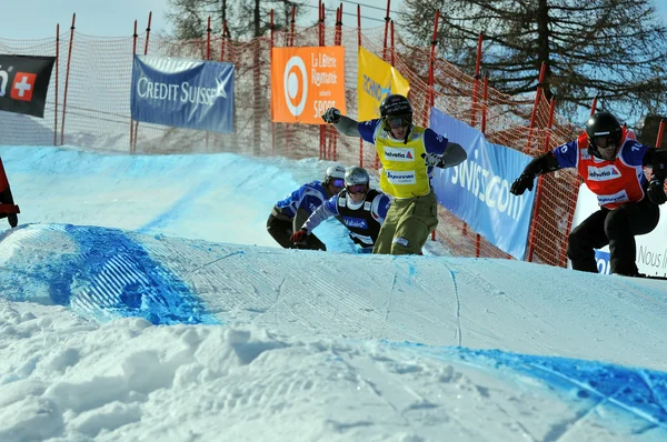 Snowboard cross VM 2010 - Stock-foto