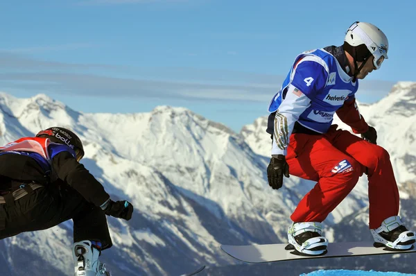 Snowboard krzyż MŚ 2010 — Zdjęcie stockowe