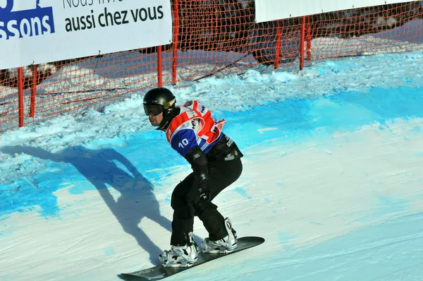 Snowboard cross world cup 2010 — Fotografie, imagine de stoc