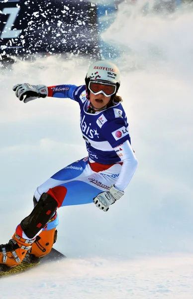 单板滑雪巨型并行世界杯 2010 — 图库照片
