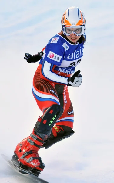 スノーボード ジャイアント パラレル ・ ワールド カップ 2010 — ストック写真