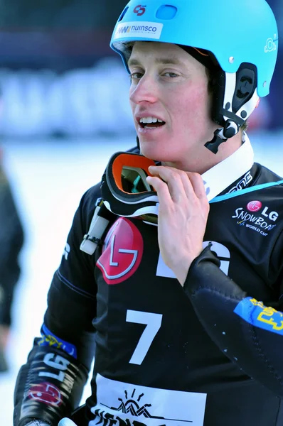 Snowboard reus parallelle Wereldcup 2010 — Stockfoto