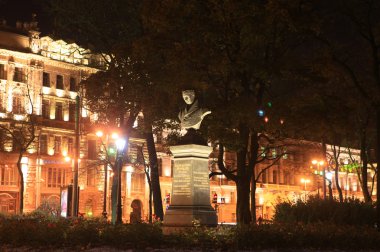 Vasily zhukovsky baskınında gece alexander Bahçe. St. petersburg, Rusya Federasyonu