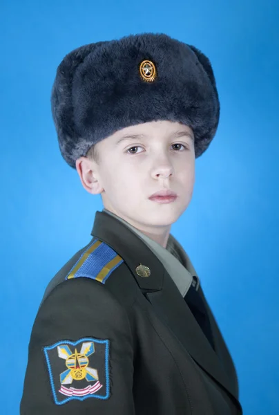 Portrait of a boy in uniform — Stock Photo, Image