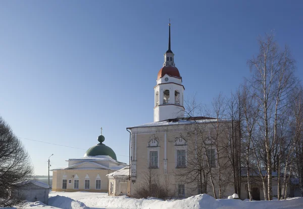 Tot 'ma, Gebiet Wologda, Russland. Kirche der Aufnahme der seligen Jungfrau Maria — Stockfoto