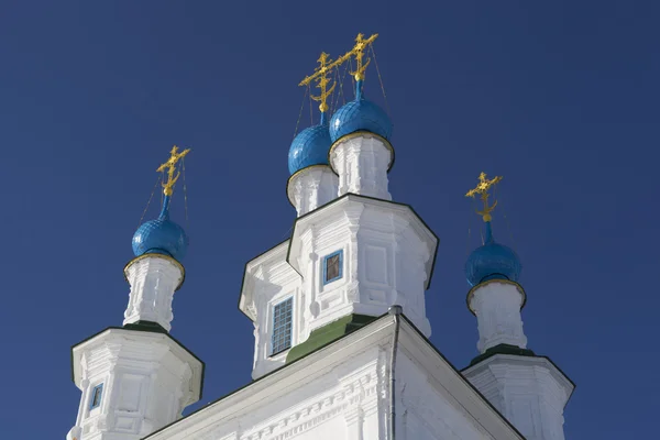 Yeşil kutsal teslis kilisesinin kubbesi. Totma, Vologda Region, Rusya Federasyonu — Stok fotoğraf