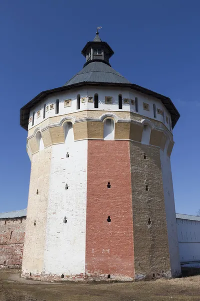 Věž prilutsk Spasitele klášter, vologda, Rusko — Stock fotografie