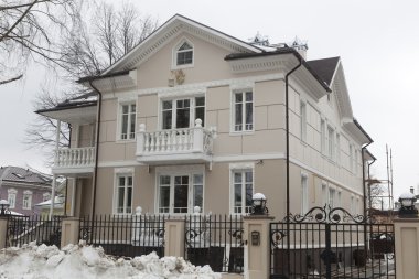 vologda, Rusya şehir içinde eski stil yazlık inşa ediliyor