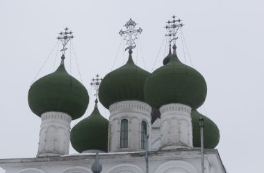 kubbeler varsayım kilise, boynuz Ensemble - varsayım Manastırı, vologda, Rusya Federasyonu
